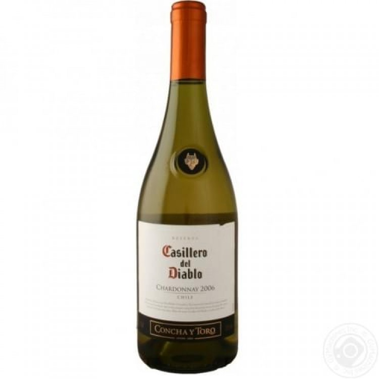 Вино Casillero del Diablo Chardonnay Reserva белое полусухое 0.75 л 13.5% (7804320256900)
