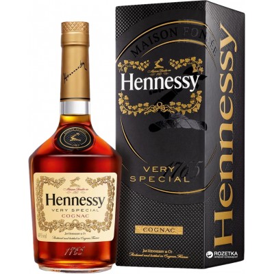 Коньяк Hennessy VS 4 года выдержки 1 л 40% в подарочной упаковке (3245990255215)