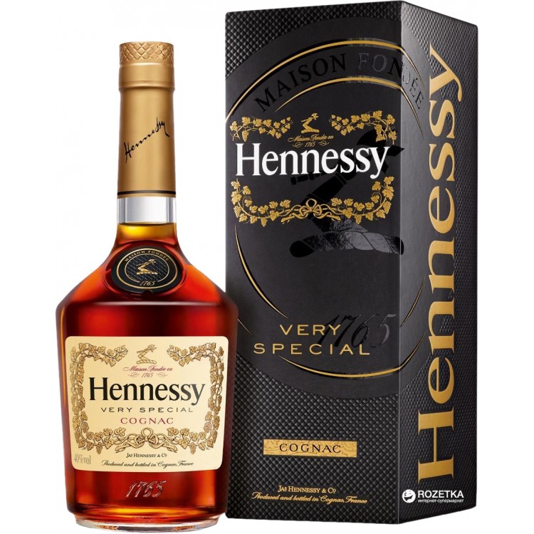 Коньяк Hennessy VS 4 года выдержки 1 л 40% в подарочной упаковке (3245990255215)