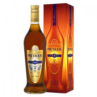 Бренди Metaxa 7 лет выдержки 0.7 л 40% в подарочной упаковке (5202795130022)