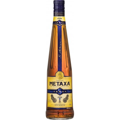 Бренди Metaxa 5 лет выдержки 1 л 38% (5202795120085)